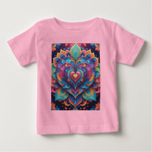 Heart Mandala Baby T-Shirt