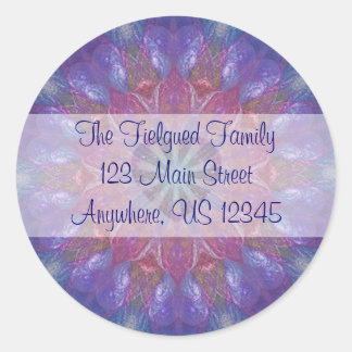 Heart Mandala Classic Round Sticker