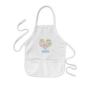 Heart Math Kids Apron