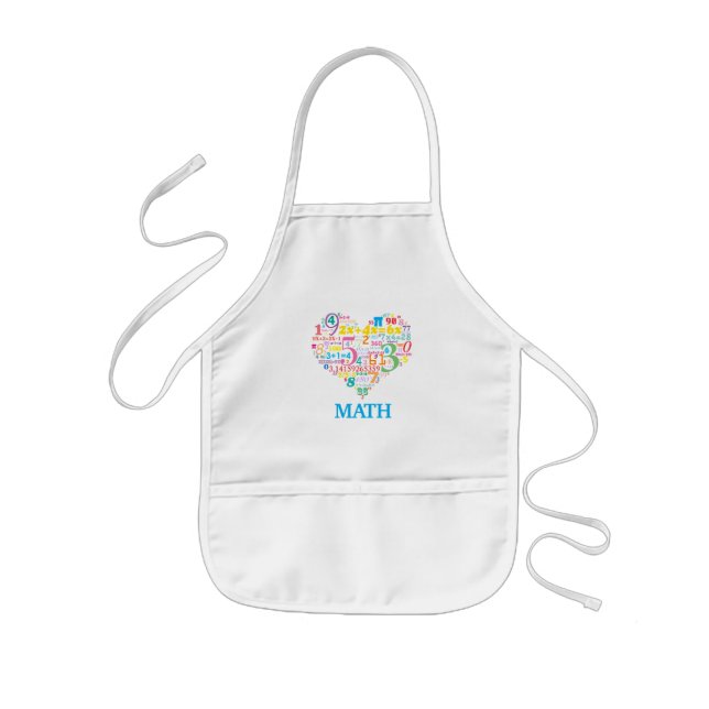 Heart Math Kids Apron (Front)