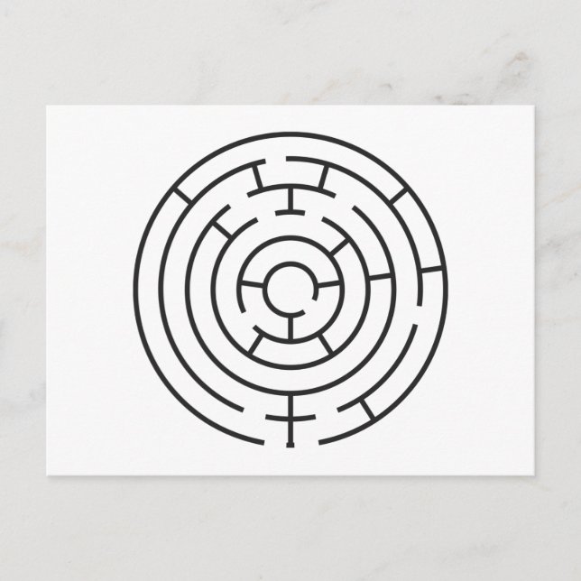 Heart Maze Postcard (Front)