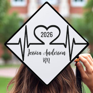 Heart Medical School Nursing Graduation Cap Topper