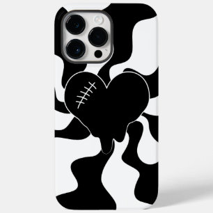 Heart Melt in Black and White Case-Mate iPhone 14 Pro Max Case