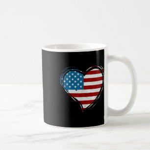 Heart Memorial Day May 25th Patriotic  Coffee Mug