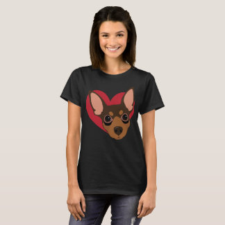 Heart Min Pin T-Shirt No1