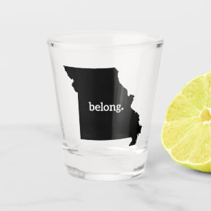 Heart Missouri Belong State Map Shot Glass