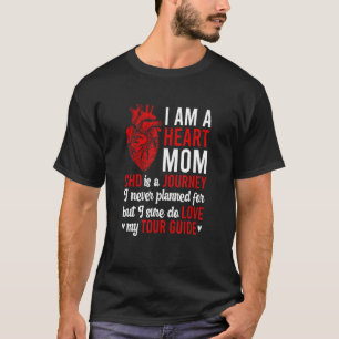 Heart Mom CHD Warrior Mom Congenital Heart Disease T-Shirt