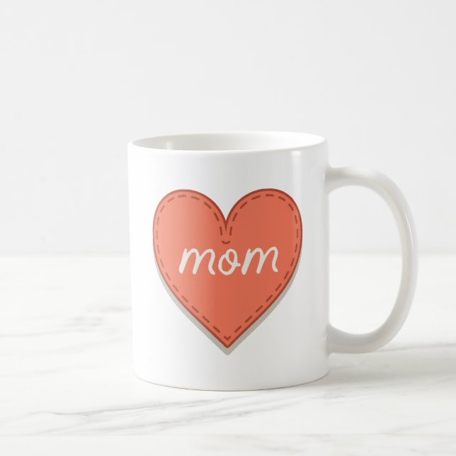 Heart Mom / Mother's Day Coffee Mug (Right)