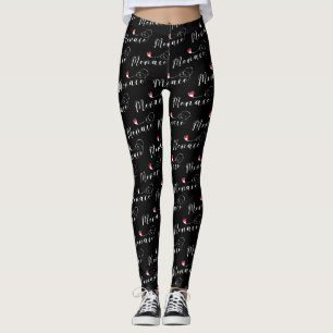 Heart Monaco, Monaco Flag, I Love Monaco Leggings