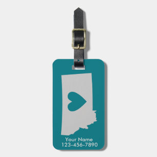 Heart Montana State Custom Luggage Tag