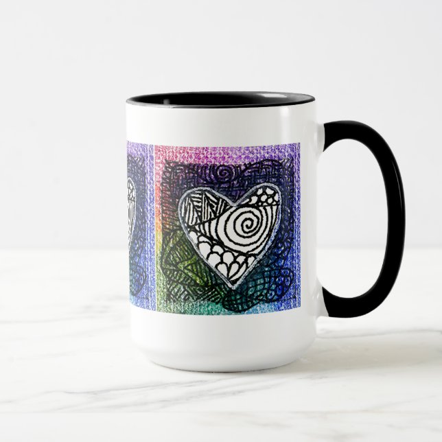 Heart Mug - Colourful Heart (Right)