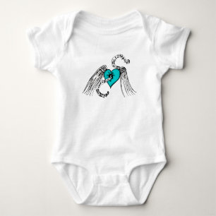 Heart Music Blue Baby Bodysuit