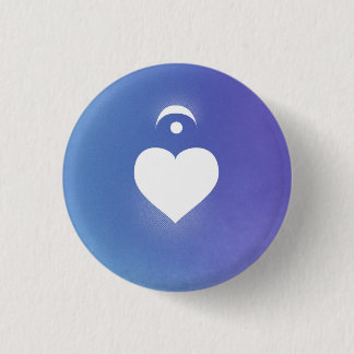 Heart Music Notation Love Language: Fermata 1 Inch Round Button