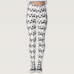 ***HEART MUSICAL NOTES LEGGINGS** FOR HER LEGGINGS