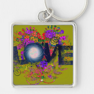 Heart Nestled Love Keychain