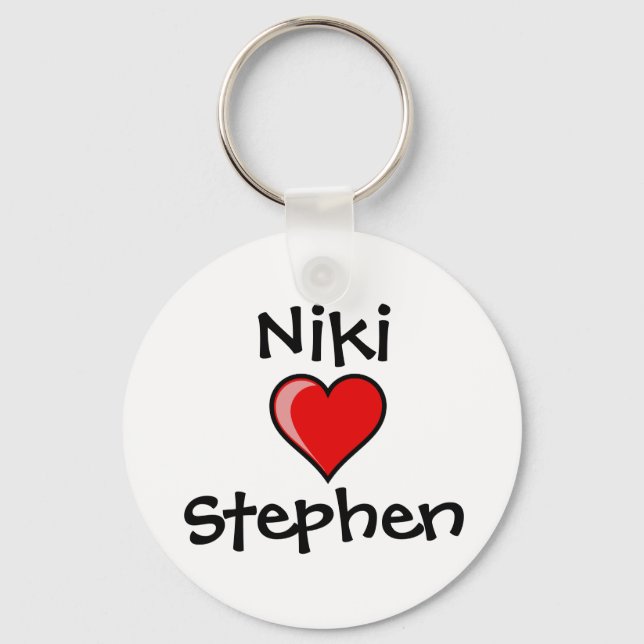 heart, Niki Stephen Keychain (Front)