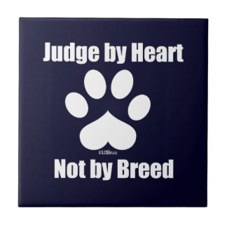 Heart Not Breed - Navy Tile