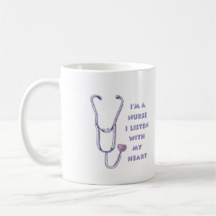 Heart nurse coffee mug
