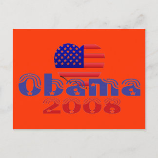 'Heart' Obama 2008 Postcard