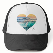 Heart Ocean Trucker Hat
