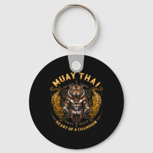 Heart Of A Champion - Kickboxing And Muay Thai Fem Keychain