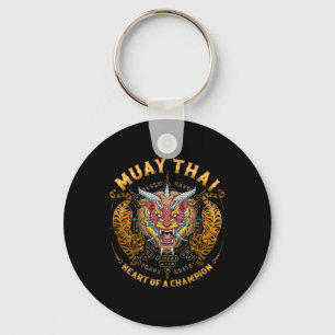 Heart Of A Champion - Kickboxing And Muay Thai Lio Keychain