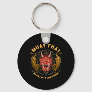 Heart Of A Champion - Kickboxing And Muay Thai Oni Keychain