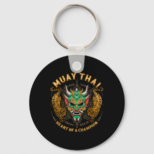 Heart Of A Champion - Kickboxing And Muay Thai Oni Keychain