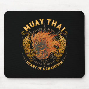 Heart Of A Champion - Kickboxing And Muay Thai Oni Mouse Pad