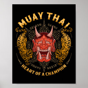 Heart Of A Champion - Kickboxing And Muay Thai Oni Poster