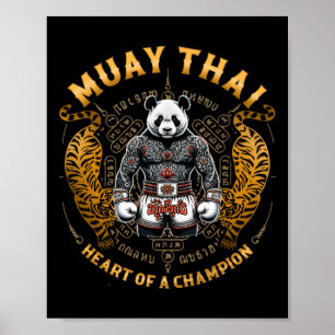 Heart Of A Champion - Kickboxing And Muay Thai Pan Poster