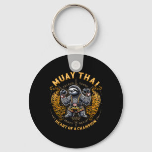 Heart Of A Champion - Kickboxing And Muay Thai Slo Keychain