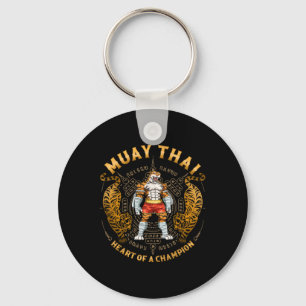 Heart Of A Champion - Kickboxing And Muay Thai Tra Keychain