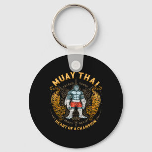 Heart Of A Champion - Kickboxing And Muay Thai Tra Keychain