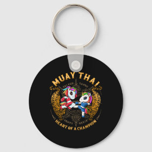 Heart Of A Champion - Kickboxing And Muay Thai Uni Keychain