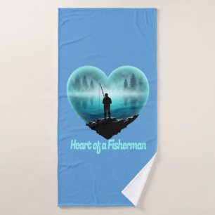 Heart of a Fisherman Bath Towel