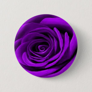 Heart Of A Purple Rose 2 Inch Round Button