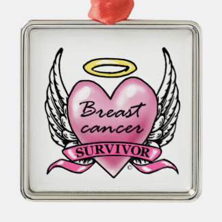 Heart of a Survivor Metal Ornament