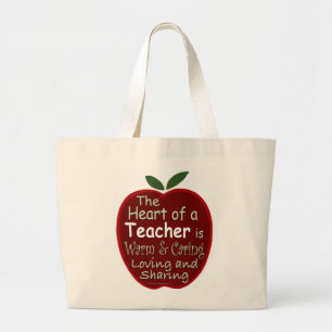 Heart of a Teacher Tote Bag