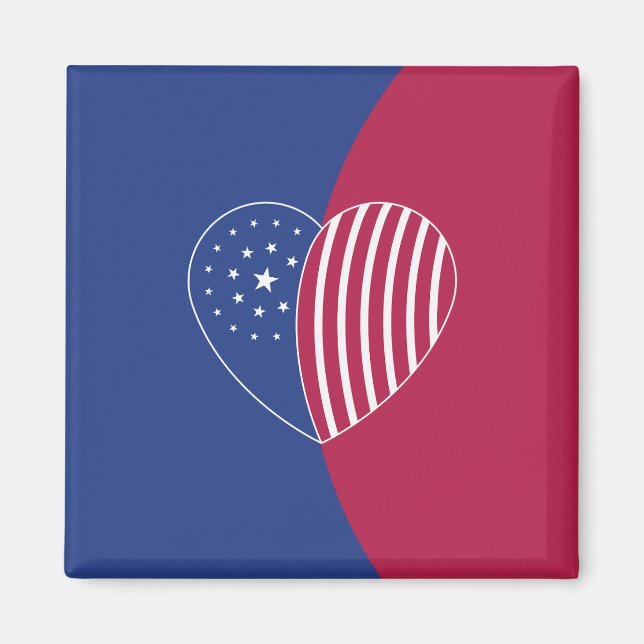 Heart of America (Curve) Magnet (Front)