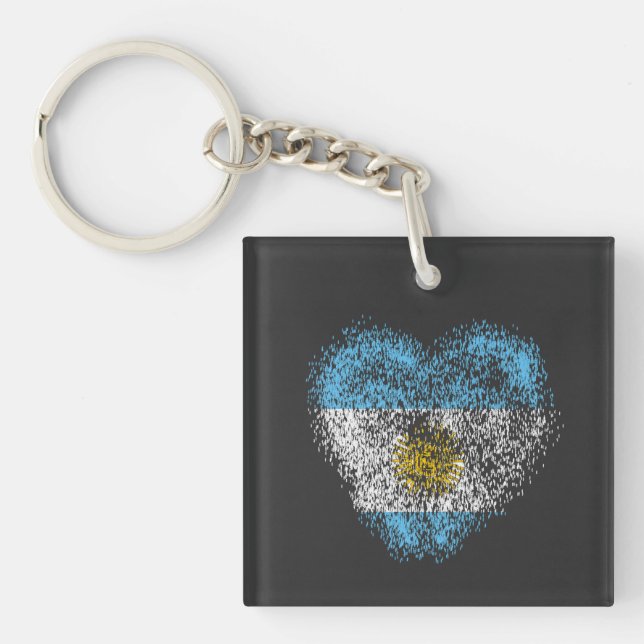 Heart of Argentina Keychain (Front)