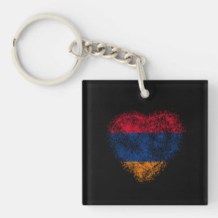Heart of Armenia Keychain