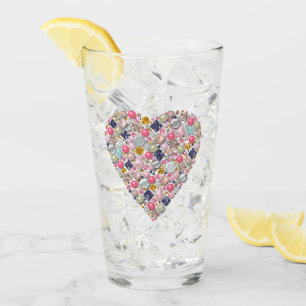 Heart of beads glass