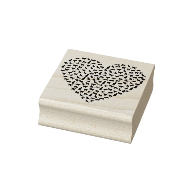 heart of cats art stamp (Stamp)