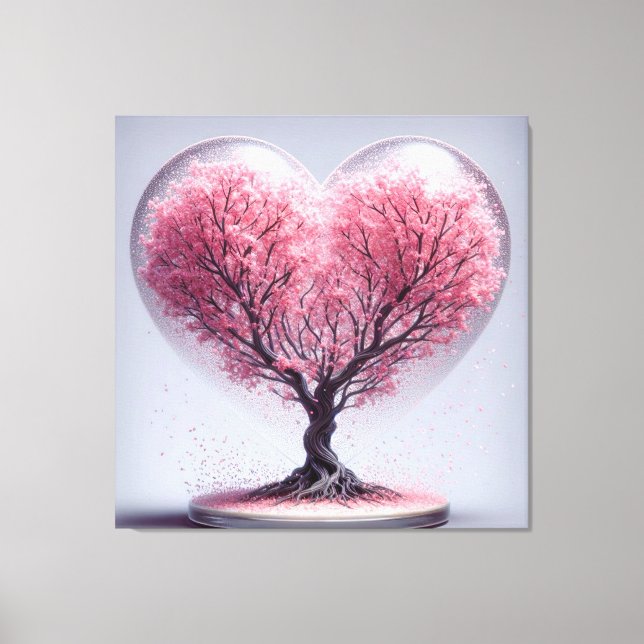 Heart of Cherry Blossoms  Canvas Print (Front)