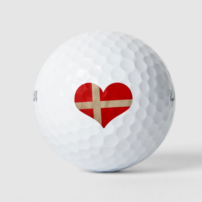 Heart of Denmark Golf Balls (Front)