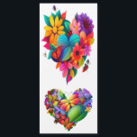 Heart of Flowers and Butterflies<br><div class="desc">This stunning design features a heart made of colourful flowers and butterflies. The flowers are in a variety of bright colours, including red, pink, yellow, and blue. The butterflies are also in a variety of colours, including white, black, and orange. The heart is made up of a variety of different...</div>