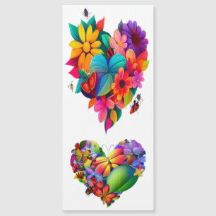 Heart of Flowers and Butterflies