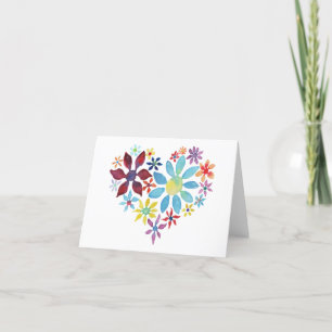 Heart of Flowers Card