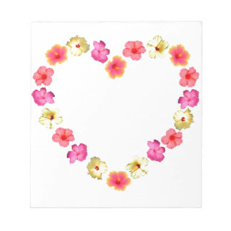 Heart of Flowers Notepad